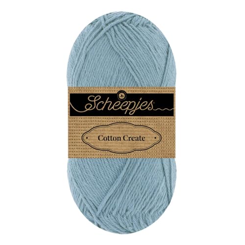 Scheepjes Cotton Create 50g - 711 Falt, Blaues Garngarn von Scheepjes