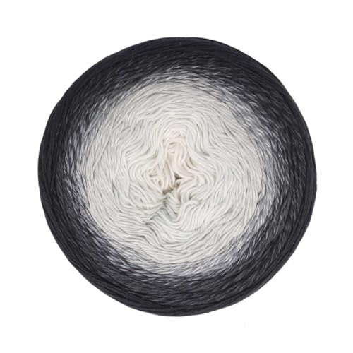 Scheepjes Cotton Whirl 1000m - 702 Cookies and Cream - Farben: Schwarz, Grau, Ecru von Scheepjes