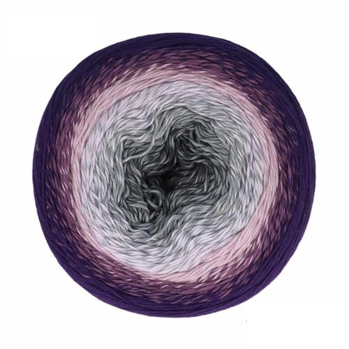 Scheepjes Cotton Whirl 1x1000m - 701 Grape Jam, Mischgarn in Lila und Grau von Scheepjes