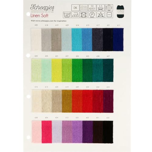 Scheepjes Farbmusterkarte Linen Soft - 1St Scheepjes Farbmusterkarte Linen Soft - 1St von Scheepjes