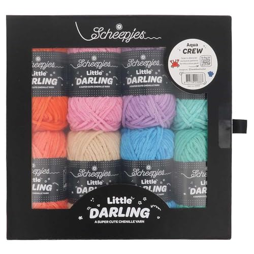 Scheepjes Little Darling Farbpaket 8x25g Aqua Crew von Scheepjes
