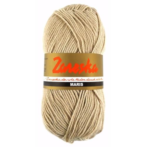 Scheepjes Maris 1x50g - 1919 Beige, Hochwertige Sockenwolle von Scheepjes