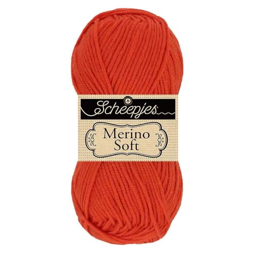Scheepjes Merino Soft 50g - 620 Munch, Weiches Merinogarn für Strick- und Häkelprojekte von Scheepjes
