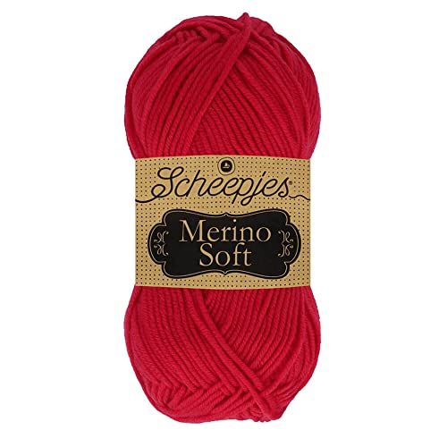 Scheepjes Merino Soft Garn - 50g - 621 Picasso - Rotes Woll-Acryl-Gemisch Scheepjes Merino Soft Garn - 50g - 621 Picasso - Rotes Woll-Acryl-Gemisch von Scheepjes