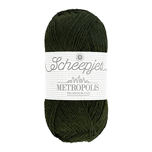 Scheepjes Metropolis 1x50g - 026 Depok, grünes Garn für Stricken und Häkeln von Scheepjes