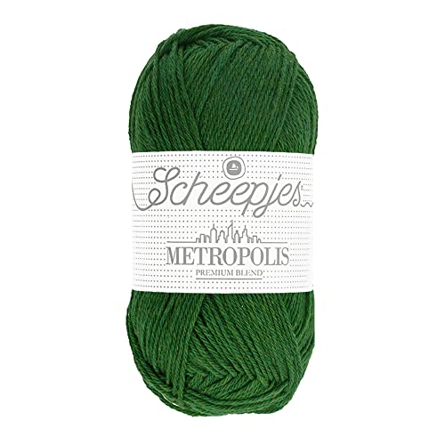 Scheepjes Metropolis Garn - 50g - San Juan - grüne Farbe - hochwertige Baumwoll-Nylon-Mischung von Scheepjes
