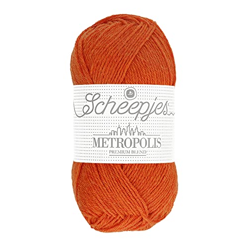 Scheepjes Metropolis Garn 50g 076 Sevilla Orange Wolle Nylon Mischung von Scheepjes