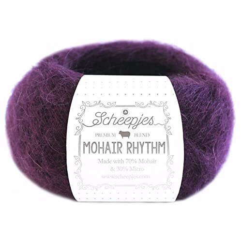 Scheepjes Mohair Rhythm 25g - 682 Paso, hochwertiges Baumwollgarn für Stricken und Häkeln von Scheepjes