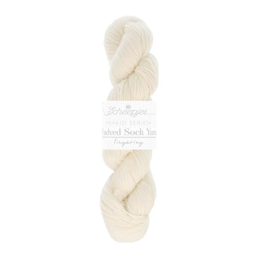 Scheepjes Nakid S. Ungefärbte Sockenwolle Fingering 1x100g - 001 Scheepjes Nakid S. Ungefärbte Sockenwolle Fingering 1x100g - 001 von Scheepjes