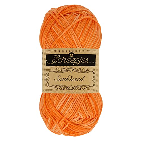 Scheepjes - Scheepjes 012 Strand Hütte Orange Sunkissed Garn - 10x50g von Scheepjes