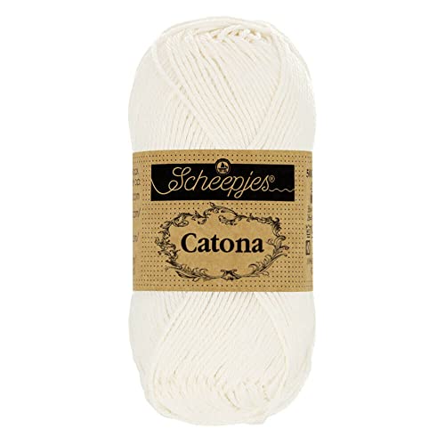 Scheepjes - Scheepjes 105 Braut Weiße Catona Garn - 1x50g von Scheepjes