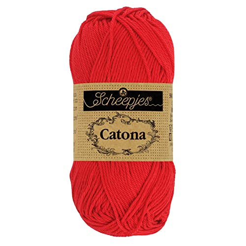 Scheepjes - Scheepjes 115 Heiß Rot Catona Garn - 1x50g von Scheepjes
