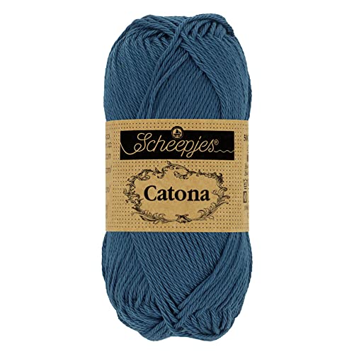 Scheepjes - Scheepjes 164 Licht Marine Catona Garn - 10x50g Scheepjes - Scheepjes 164 Licht Marine Catona Garn - 10x50g von Scheepjes
