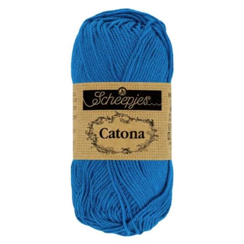 Scheepjes - Scheepjes 201 Elektrisch Blau Catona Garn - 1x50g von Scheepjes