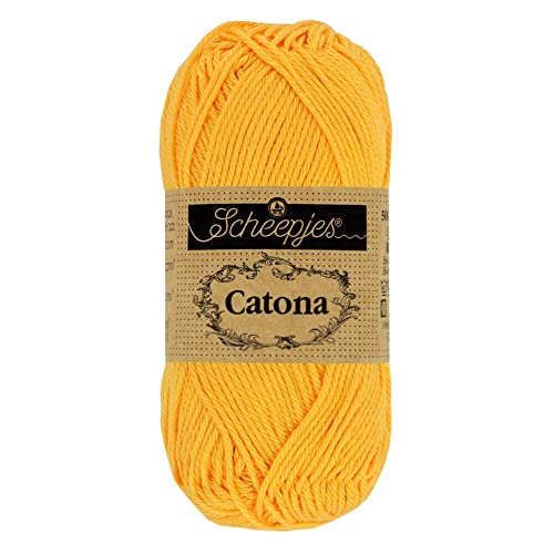 Scheepjes - Scheepjes 208 Gelb Gold Catona Garn - 10x50g Scheepjes - Scheepjes 208 Gelb Gold Catona Garn - 10x50g von Scheepjes