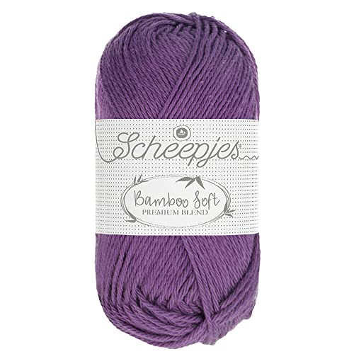 Scheepjes - Scheepjes 252 Königlich Lila Bambus Weich Garn - 1x50g von Scheepjes