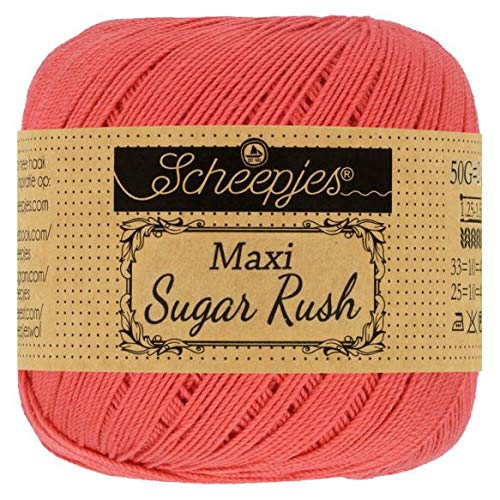 Scheepjes - Scheepjes 252 Wassermelone Maxi Zucker Eilen Garn - 1x50g von Scheepjes