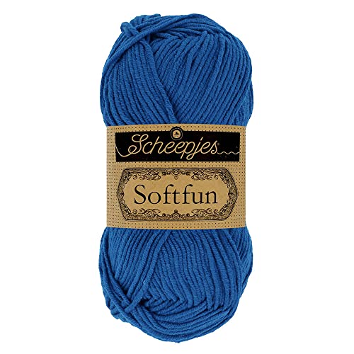 Scheepjes 1592-2626 Softfun Baumwolle Garn, Acryl, 2626 Cobalt, 1x50g Scheepjes 1592-2626 Softfun Baumwolle Garn, Acryl, 2626 Cobalt, 1x50g von Scheepjes