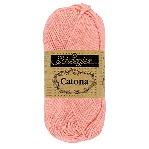 Scheepjes - Scheepjes 264 Licht Koralle Catona Garn - 1x50g von Scheepjes