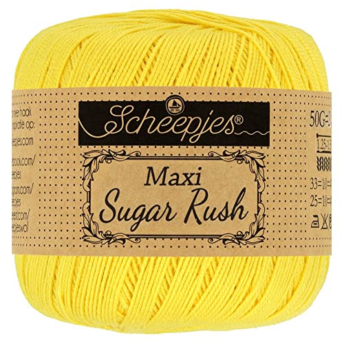 Scheepjes - Scheepjes 280 Zitrone Maxi Zucker Eilen Garn - 1x50g Scheepjes - Scheepjes 280 Zitrone Maxi Zucker Eilen Garn - 1x50g von Scheepjes