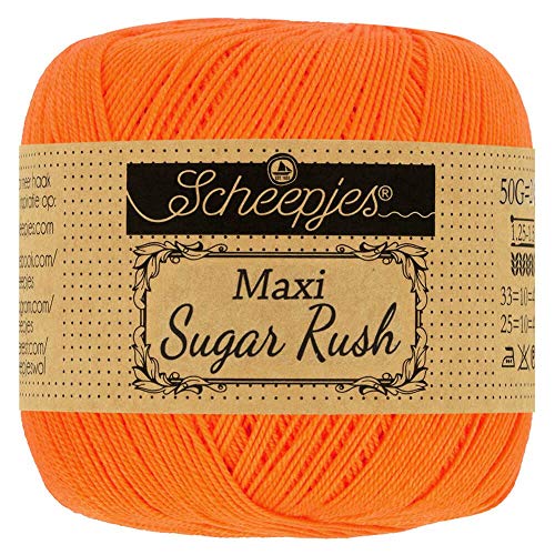 Scheepjes - Scheepjes 281 Mandarine Maxi Zucker Eilen Garn - 1x50g von Scheepjes