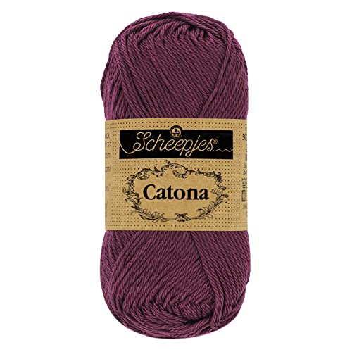 Scheepjes - Scheepjes 394 Schatten Lila Catona Garn - 20x25g von Scheepjes
