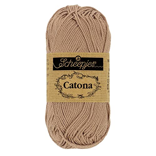 Scheepjes - Scheepjes 506 Karamell Catona Garn - 10x50g von Scheepjes