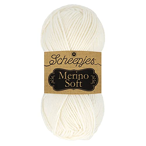 Scheepjes 1679-2 Merino Soft Baumwolle Garn, 50% Superwash-Merinowolle Mikrofaser 25% Acryl, 602 Raphaël, 10x50g, 10 Count von Scheepjes