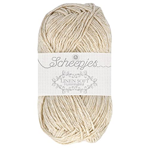 Scheepjes 1675-613_2 Linen Soft Baumwolle Garn, 10x50g, 10 Count von Scheepjes