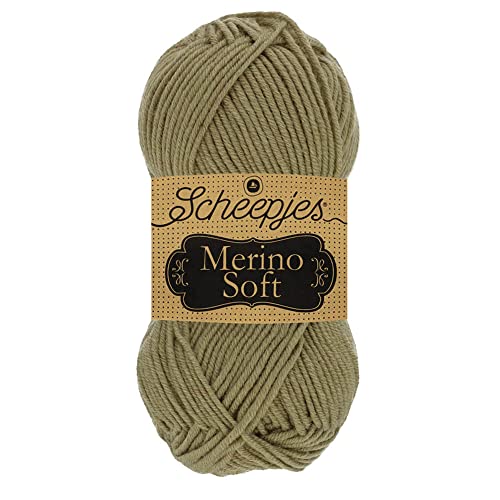 Scheepjes 1679-2 Merino Soft Baumwolle Garn, 50% Superwash-Merinowolle Mikrofaser 25% Acryl, 624 Renoir, 10x50g, 10 Count von Scheepjes