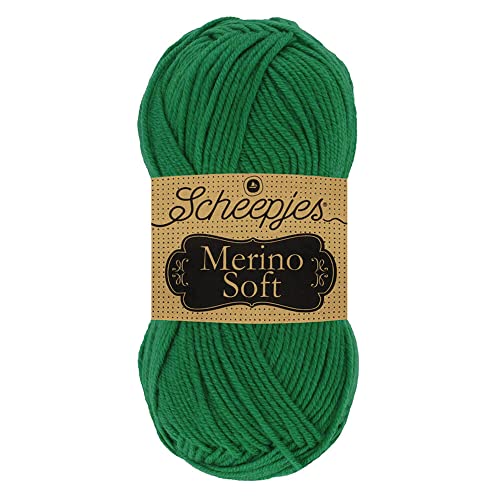 Scheepjes 1679-2 Merino Soft Baumwolle Garn, 50% Superwash-Merinowolle Mikrofaser 25% Acryl, 626 Kahlo, 10x50g, 10 Count von Scheepjes