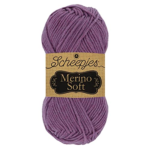 Scheepjes 1679-2 Merino Soft Baumwolle Garn, 50% Superwash-Merinowolle Mikrofaser 25% Acryl, 639 Monet, 10x50g, 10 Count von Scheepjes