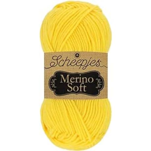 Scheepjes 1679-640 Merino Soft Baumwolle Garn, 50% Superwash-Merinowolle Mikrofaser 25% Acryl-Mischgewebe, 640 Warhol, 1x50g von Scheepjes