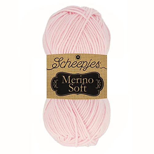 Scheepjes 1679-2 Merino Soft Baumwolle Garn, 50% Superwash-Merinowolle Mikrofaser 25% Acryl, 647 Titian, 10x50g, 10 Count von Scheepjes