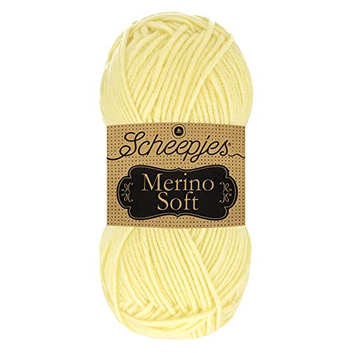 Scheepjes 1679-2 Merino Soft Baumwolle Garn, 50% Superwash-Merinowolle Mikrofaser 25% Acryl, 648 de Goya, 10x50g, 10 Count von Scheepjes
