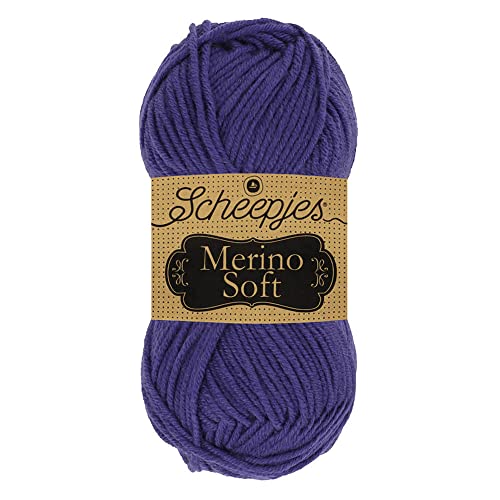 Scheepjes 1679-2 Merino Soft Baumwolle Garn, 50% Superwash-Merinowolle Mikrofaser 25% Acryl, 655 Chagall, 10x50g, 10 Count von Scheepjes