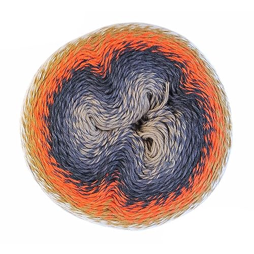 Scheepjes 1698-2 Whirl Garn, Baumwolle Acryl-Mischung, 771 Jumpin' Jaffa Pop, 3x1000m, 3 Count von Scheepjes