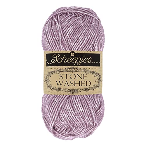 Scheepjes 1664-811 Stone Washed Baumwolle Garn, 78 22% Acryl, 811 Deep Amethyst, 1x50g Scheepjes 1664-811 Stone Washed Baumwolle Garn, 78 22% Acryl, 811 Deep Amethyst, 1x50g von Scheepjes