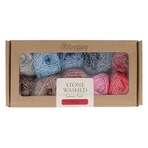 Scheepjes Stone Washed Farbpaket 10x25g - Aura von Scheepjes