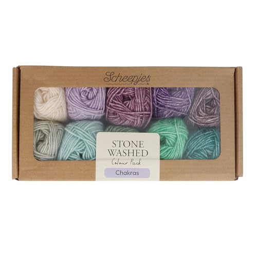 Scheepjes Stone Washed Farbpaket 10x25g - Chakras Scheepjes Stone Washed Farbpaket 10x25g - Chakras von Scheepjes