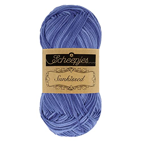 Scheepjes Sunkissed Garn 1x50g - 005 Seaside, Weiches Baumwollgarn für Stricken und Häkeln Scheepjes Sunkissed Garn 1x50g - 005 Seaside, Weiches Baumwollgarn für Stricken und Häkeln von Scheepjes