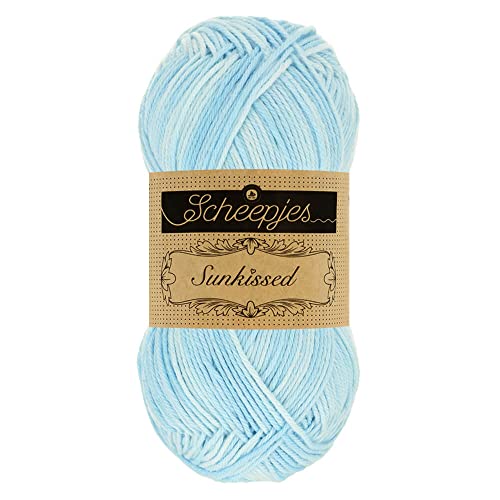 Scheepjes Sunkissed Garn 50g - 003 Breeze, Baumwollgarn in Blau Scheepjes Sunkissed Garn 50g - 003 Breeze, Baumwollgarn in Blau von Scheepjes