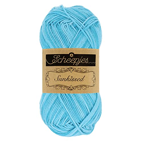 Scheepjes Sunkissed 50g - 004 Poolside Baumwollgarn für Häkeln und Stricken von Scheepjes