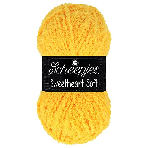Scheepjes Sweetheart Soft 1x100g - 015 Weiches Polyester Garn Gelb von Scheepjes