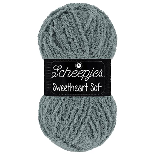 Scheepjes Sweetheart Soft 1x100g - 003 Graues Polyester Garengarn von Scheepjes