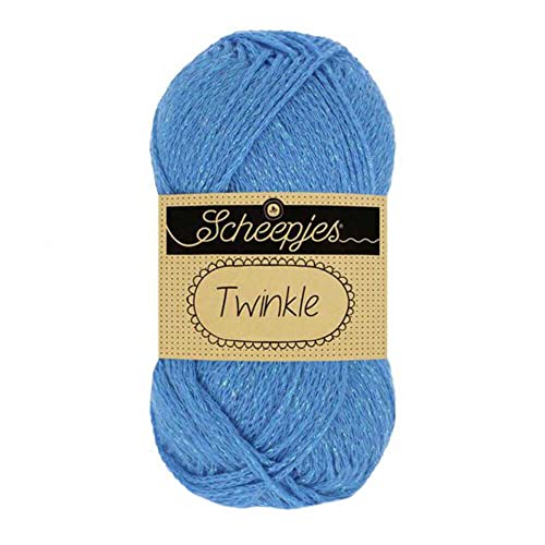 Scheepjes Twinkle Garn 50g Blau 917 Baumwolle-Polyester Mischung für Stricken und Häkeln Scheepjes Twinkle Garn 50g Blau 917 Baumwolle-Polyester Mischung für Stricken und Häkeln von Scheepjes