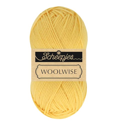 Scheepjes Woolwise 100g - 714 Honeycomb, hochwertiges Merinogarn für Strick- und Häkelprojekte von Scheepjes