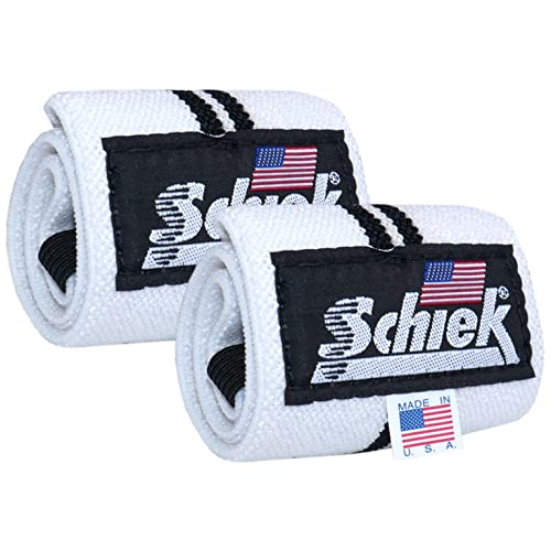 Schiek Line Wrist Wraps 24 Inch White von Schiek