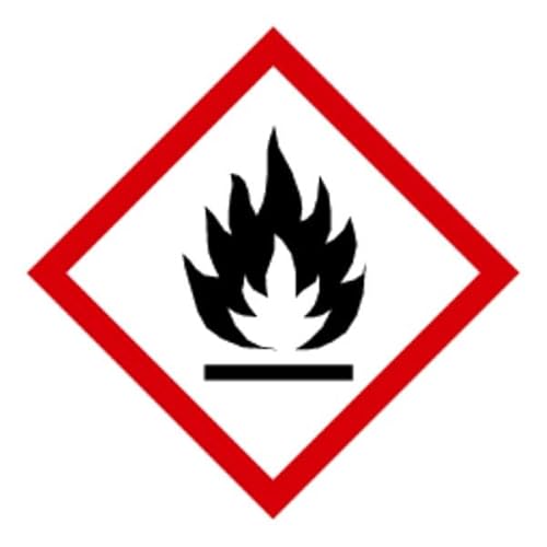 Schilder Klar 471/40 GHS Gefahrensymbol 02: Flamme, Folie Selbstklebend, Maße 25mm x 25mm, 500 Stück von Schilder Klar