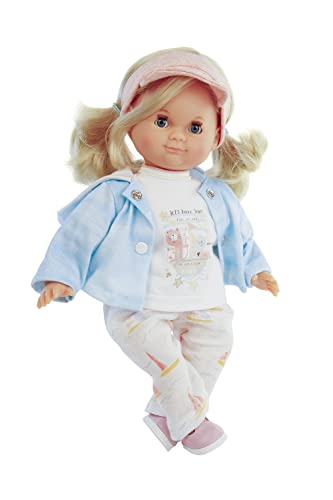 Schildkröt Puppe Schlummerle Gr. 32 cm (kämmbare Blonde Haare, Blaue Schlafaugen, Baby Puppe inkl. Kleidung im Segel-Look) 2032151 von Schildkröt